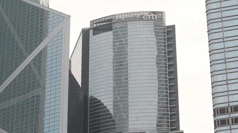 Citi Bank Plaza Skyscraper, Hong Kong Stock Footage 59556202