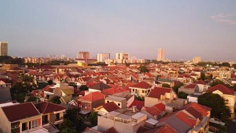 Citi of sunset Stock Photos