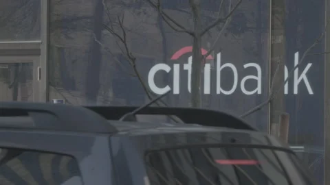 Citibank Obscured View 4K Stock Footage 148178261