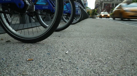 Citibike scheme in NYC Stock Footage 24789899
