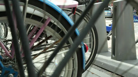Citibike scheme in NYC Stock Footage 24789946