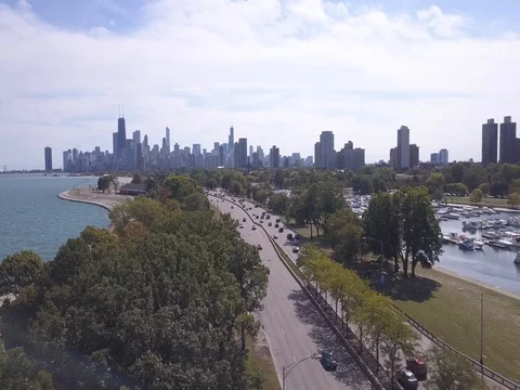 The cities harbor and traffic 库存影片 80313096