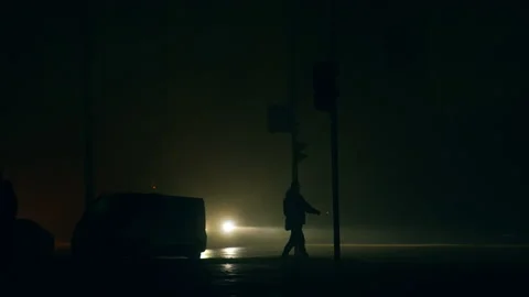 Cities of Ukraine in darkness at blackout time. Stock Footage 227442000