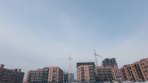 Cities under construction in Siberia Video stock 150719897