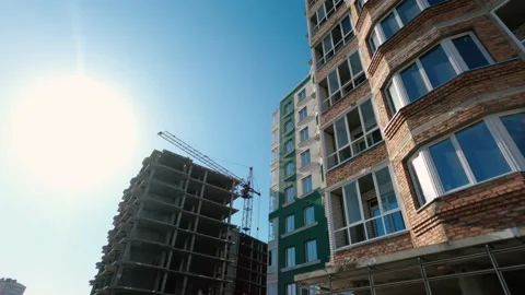 Cities under construction in Siberia Stock Footage 151968294