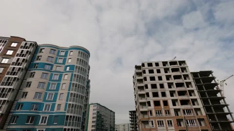 Cities under construction in Siberia. Stock Footage 151968500