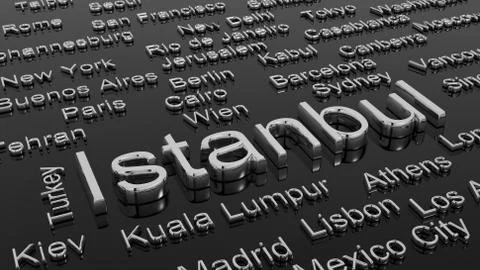 Cities of the world Illustrazione stock