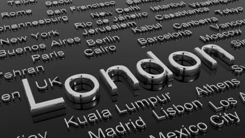 Cities of the world Stock Illustration