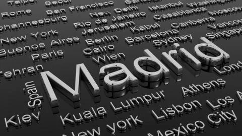 Cities of the world Stock Illustration