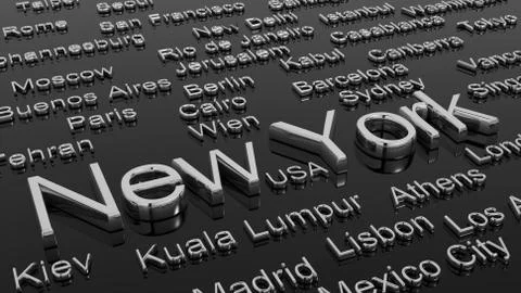 Cities of the world Stock Illustration