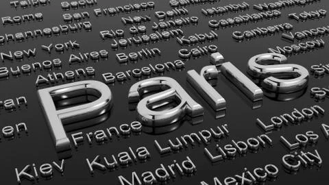 Cities of the world Stock Illustration