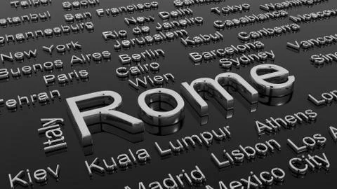 Cities of the world Stock Illustration