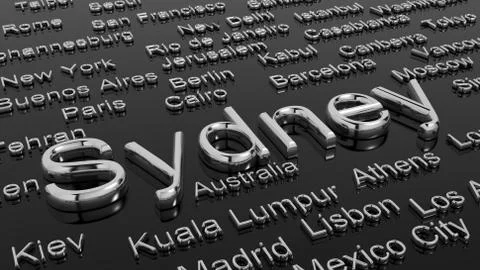 Cities of the world Illustrazione stock