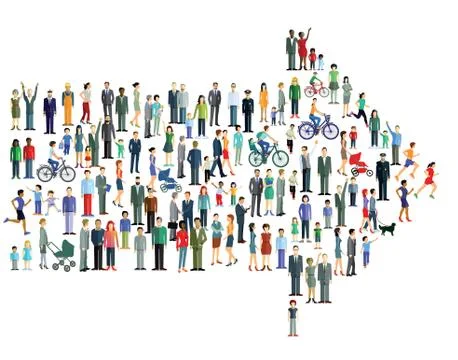 Citizens user Signpost Illustrazione stock