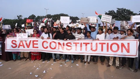 Citizenship-amendment-bill-protests-4 Stock Footage 121786096