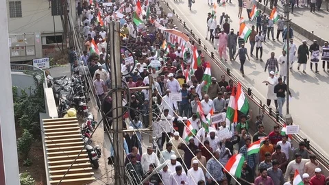 Citizenship-Amendment-Bill-Protests-5 Stock Footage 122268005