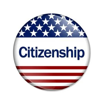Citizenship button Stock Illustration