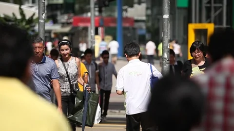 Citizens/Tourist Stock Footage 105645258