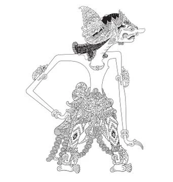 Citrayuda Wayang Kulit Stock Illustration