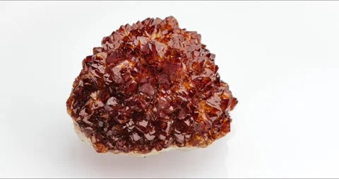Citrine geode crystal seamless rotating Stock Footage 237601971