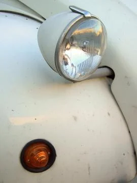 Citroen 2cv headlight Stock-Fotos