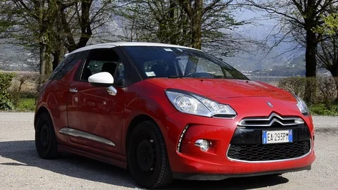Citroen DS3 lateral right view in sunny day Stock Footage 84091055