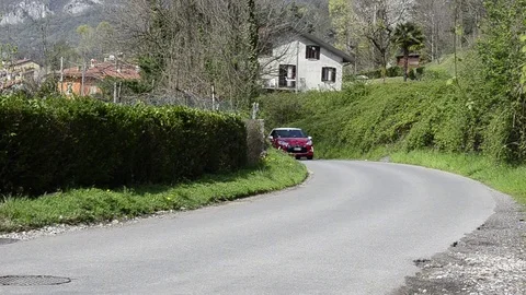 Citroen DS3 slow pass Stock Footage 84091386