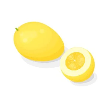 Citron in cartoon style. Stock Illustration