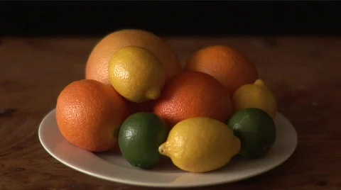 Citrus and Lemons Stock Footage 595258