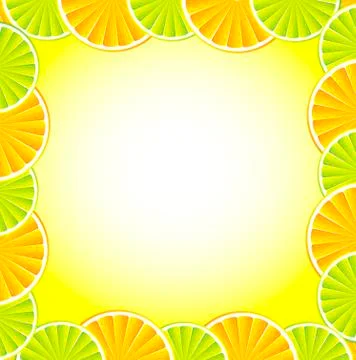 Citrus background Stock Illustration