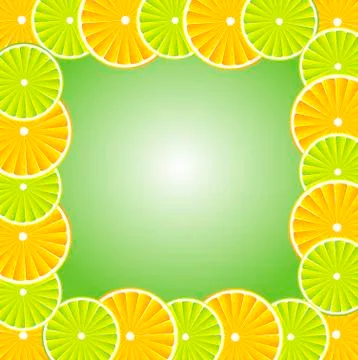 Citrus background Stock Illustration