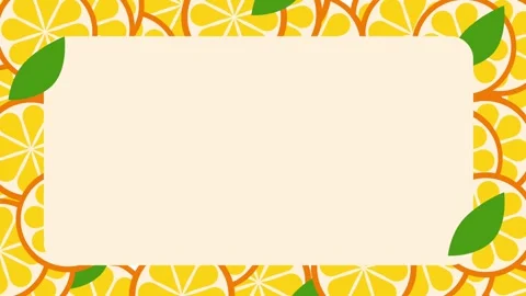 Citrus Border Frame Stock Footage 335626398