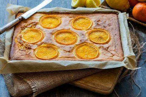 Citrus cake Stock Photos
