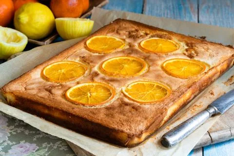 Citrus cake Stock Photos
