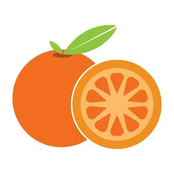 Citrus fruit icon vector Stock Illustration