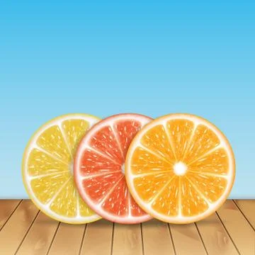 Citrus fruit Stock Illustration