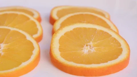 Citrus-fruit of orange slices. Camera move.1 Stock Footage 129822095