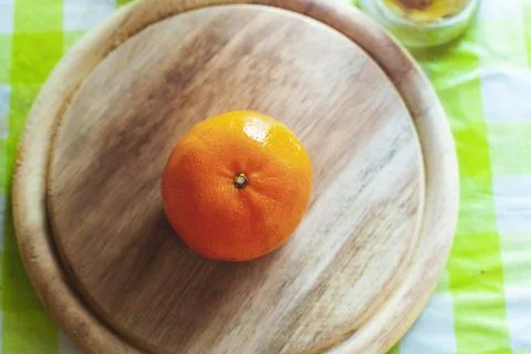 Citrus fruit paste on a plate. Stock Photos