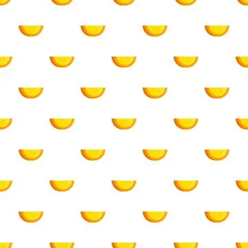 Citrus fruit slices creating seamless repeating pattern Stock Illustration