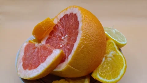 Citrus fruit slices Stock Footage 330969958
