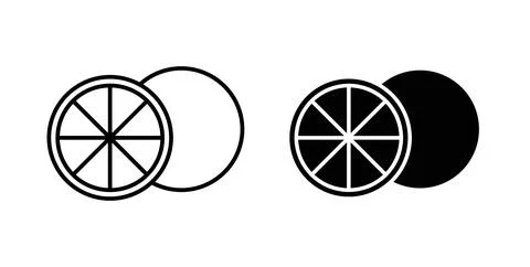 Citrus icon Illustration designs pack for Web 스톡 일러스트