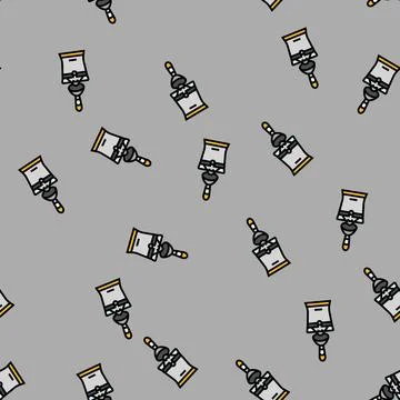 Citrus juicer kitchen cookware vector seamless pattern Stock Illustration