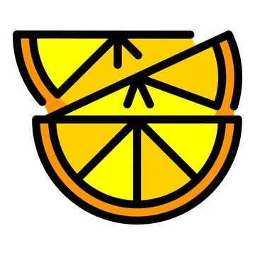 Citrus lemon icon vector flat Illustrazione stock