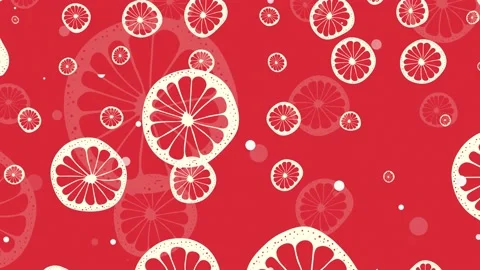 Citrus loops red and white. Stock Footage 146505326