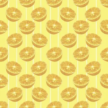 Citrus pattern Stock Illustration