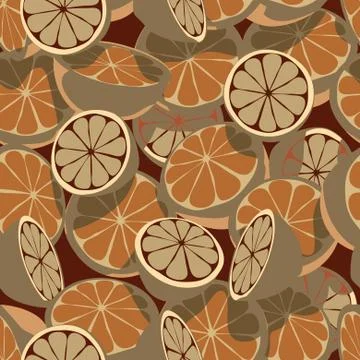 Citrus seamless tile Stock Illustration