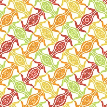Citrus seamless vector pattern. Abstract stylized candies. Stock Illustration