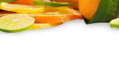 Citrus sliced fruit Stock Photos