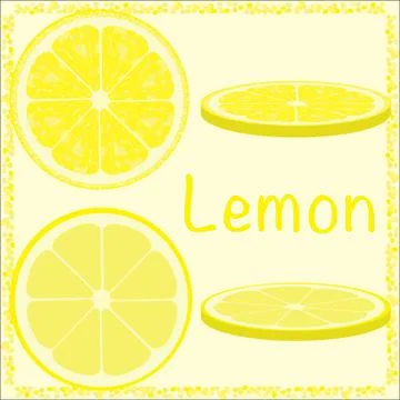 Citrus slices. Stock Illustration