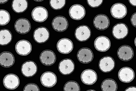 Citrus slices pattern Stock Photos